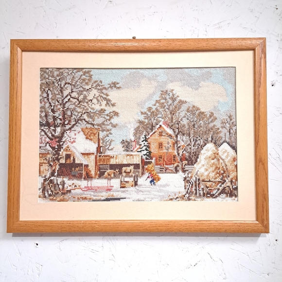 Vintage Currier & Ives An Heirloom Collection Winter Scenes Cross stitch - Picture 1 of 10